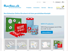 Tablet Screenshot of flyerline.ch